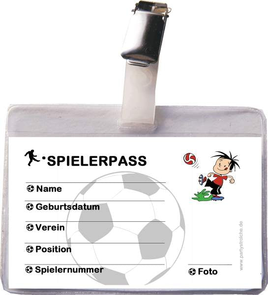Fussballer-Ausweis, Spielerpass, 1 Stück