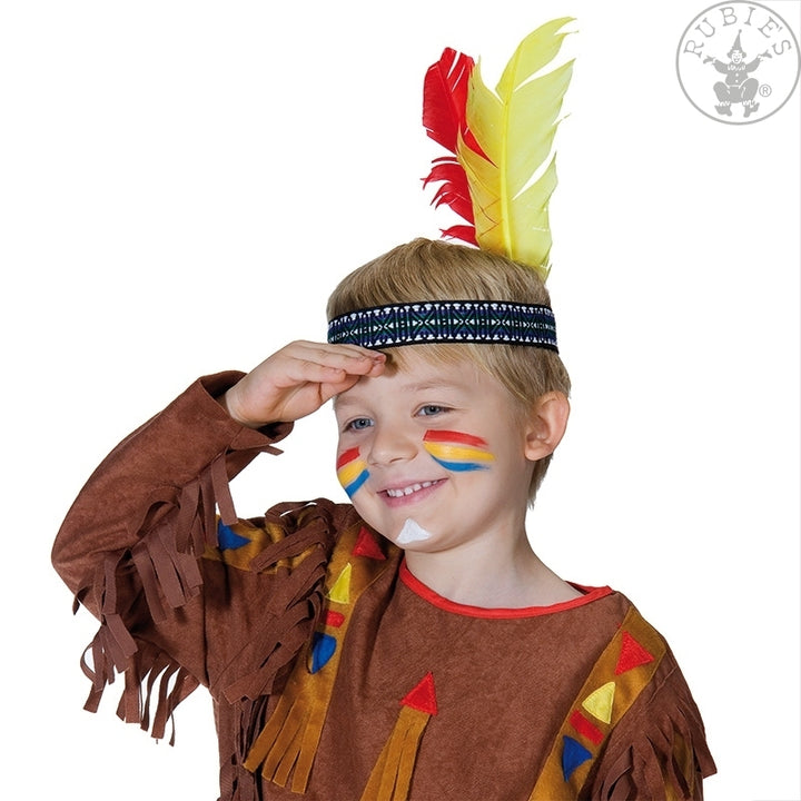 Accessoire Verleihkiste Indianer Kopfschmuck & Pfeil und Bogen