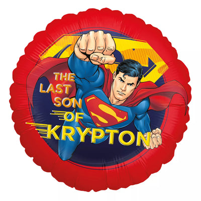 Superman Folienballon - Rund Krypton