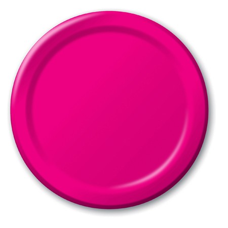 Partyteller, unifarben pink, 8er Pack, 23 cm, Party Deko Motto-Party am Kindergeburtstag, Geburtstag