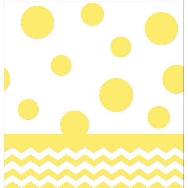 Tischdecke, Chevron gelb, 1.37 x 2.74 m, Folie, abwaschbar