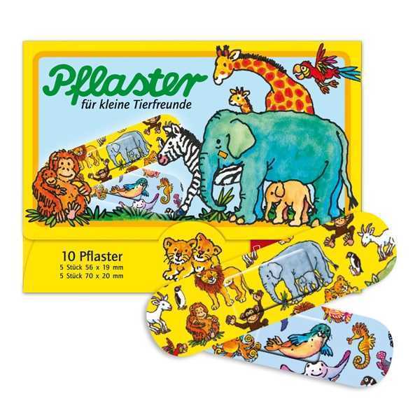 Kinderpflaster, Zootiere, 10er Pack