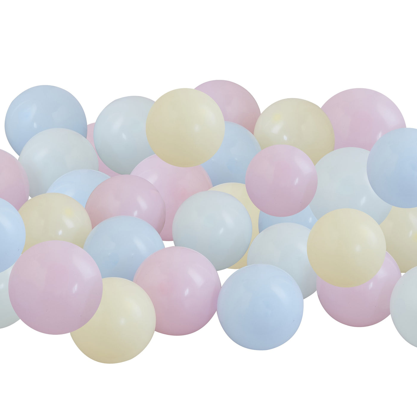 Mosaik Ballone - ideal zum Befüllung von Zahlenrahmen - 40er Pack, versch. Farben