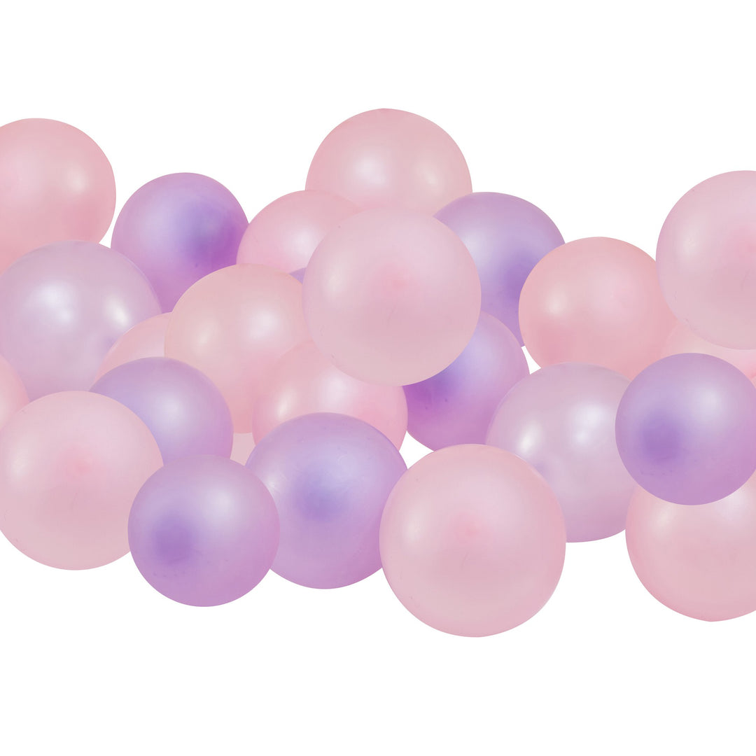 Mosaik Ballone - ideal zum Befüllung von Zahlenrahmen - 40er Pack, versch. Farben kinderparties-shop