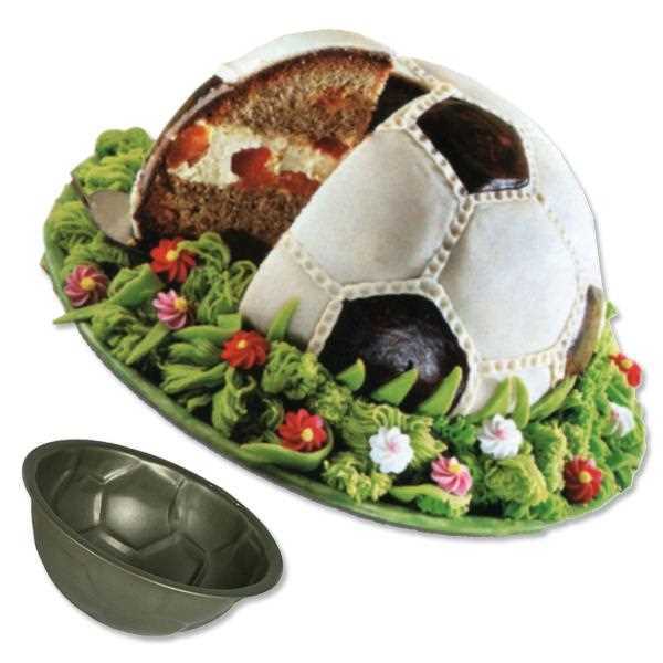 Fussball: Halbkugel oder Kugel Backform zur Miete 18 x 9cm