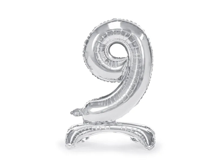 Stehender Folienballon XL Zahl 1-9 & 0 , 70cm hoch, kein Helium nötig kinderparties-shop