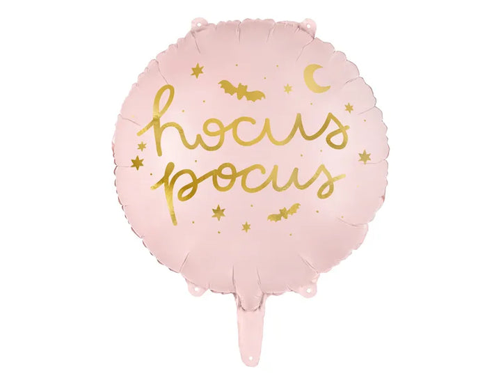 Hocus Pocus Folienballon, rosa, Hexen / Halloween Party, 45cm