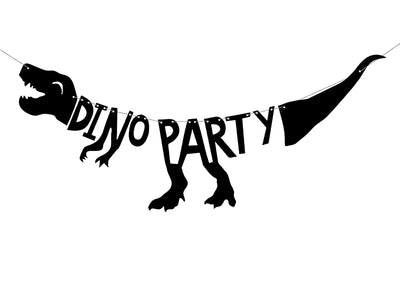 Dino Party Banner, Geburtstagsdeko, 90cm