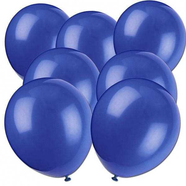 Megapack Luftballons, blau, 50er Pack, Party Deko Motto-Party am Kindergeburtstag, Geburtstag