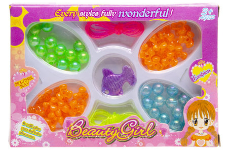 Bastelset Perlenarmband mit 1 Charm Anhänger Fisch, 50 tlg image