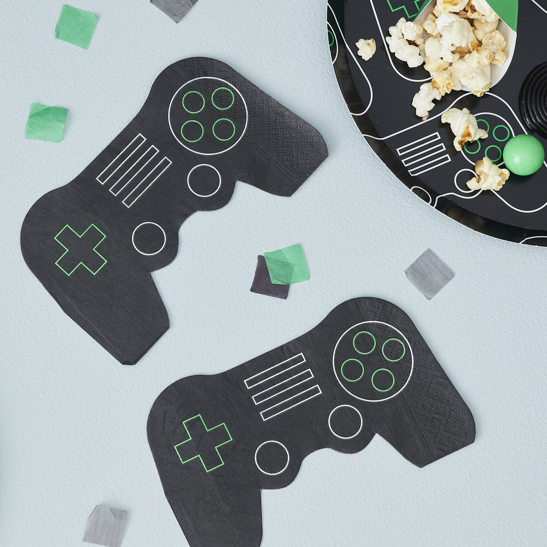 Controller Servietten Game On, Gaming Party, 16er Pack