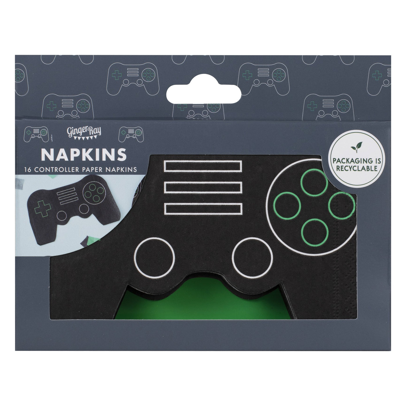 Controller Servietten Game On, Gaming Party, 16er Pack