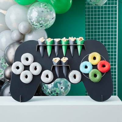 Controller Treat Ständer, Donut / Popcorn / Süssigkeiten Ständer mit 8 Tüten, 43 x 70 cm