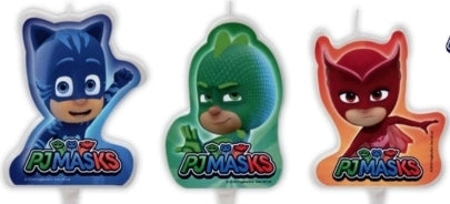 Kerzen PJ Mask, 3 Motive zur Wahl, PJ Mask Kuchenkerzen, Geburtstagskuchen, Muffins, Kindergeburtstag, Motto-Party