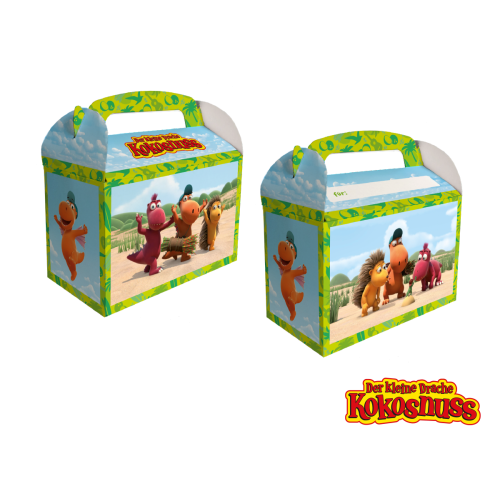 Der kleine Drache Kokosnuss Snack / Geschenk Boxen, 8er Pack