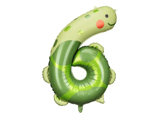 Afrika Wilde Tiere Zahlen Folienballon, matt, Nummer 1-9, 86cm kinderparties-shop