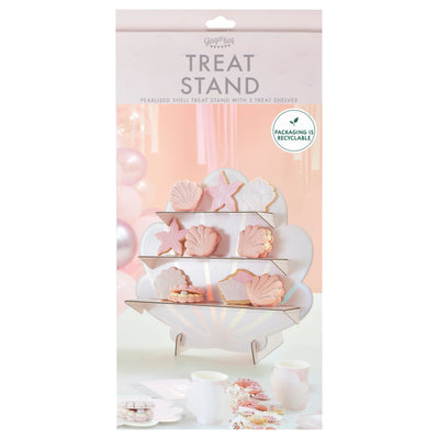 Muschel Treat Stand / Süssigkeiten / Popcorn / Muffin Ständer, 43x40cm