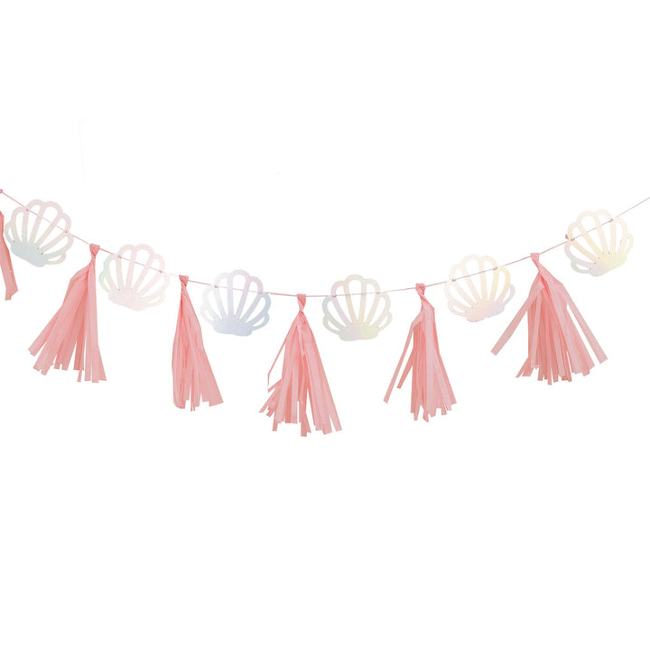 Muschel / Tassel Girlande, Meerjungfrauen Party, 2m kinderparties-shop