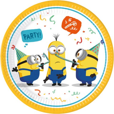 Minions Party Teller, 8er Pack, 23cm