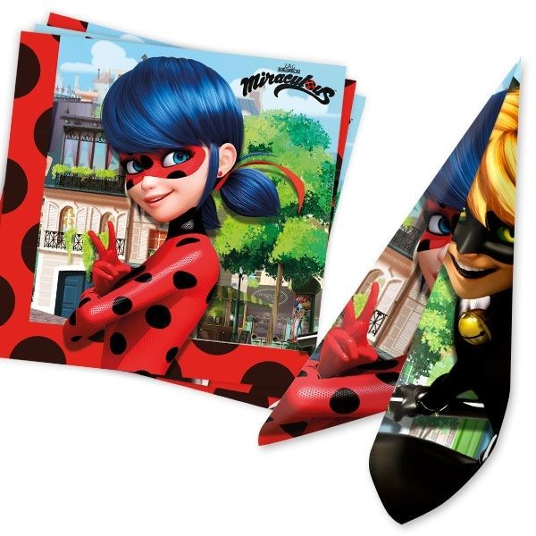 Party Set Basic Miraculous, Ladybug, 8 Kids, 36-tlg kinderparties-shop