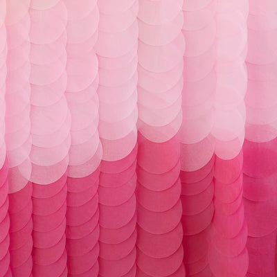 Regenbogen Girlande, pink, Wanddekoration, 2x2m