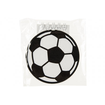 Notizbuch Fussball, 1 Stück, 8 cm kinderparties-shop