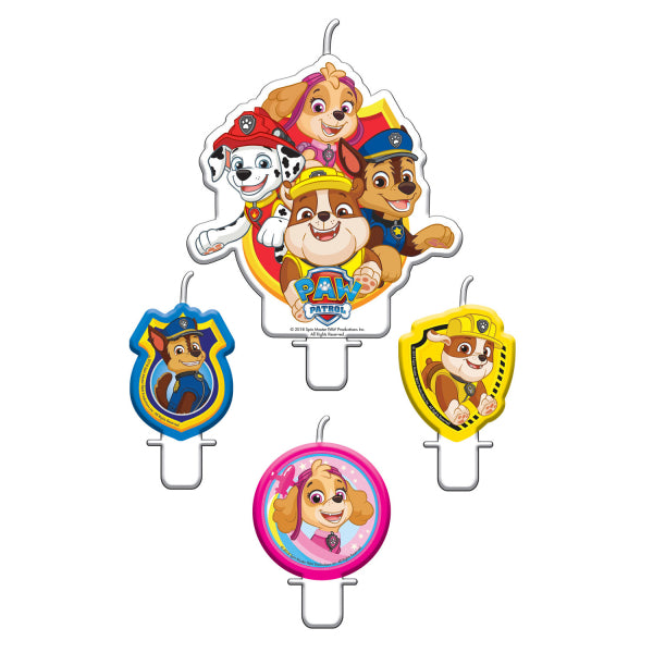 Kerzen Paw Patrol, 4er Set