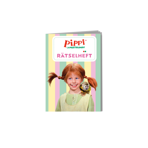 Pippi Langstrumpf Partygeschenk Mal- und Rätselheft, A6