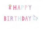 Buchstabenkette Happy Birthday, Prinzessin, 1.5 m