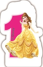 Disney Prinzessinnen Geburtstagskerze, Zahl 1-9