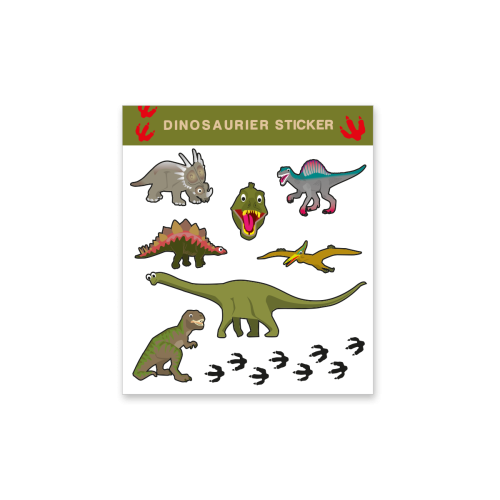 Dinosaurier Mitgebsel Sticker, Party Give-away, 8 Aufkleber