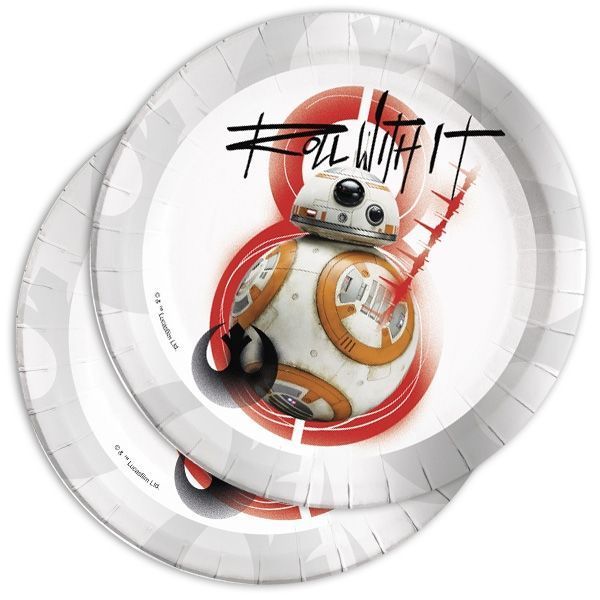 Partyteller Star Wars, Episode 8, Rebels, 8er Pack, 22 cm