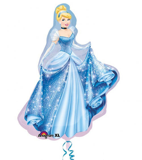 Folienballon Cinderella im Ballkleid Disney Princess Party