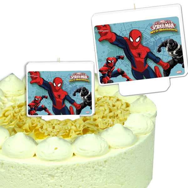 Spiderman Geburtstagskerze, 9 x 8.3cm